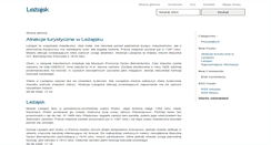 Desktop Screenshot of info.lezajsk.pl